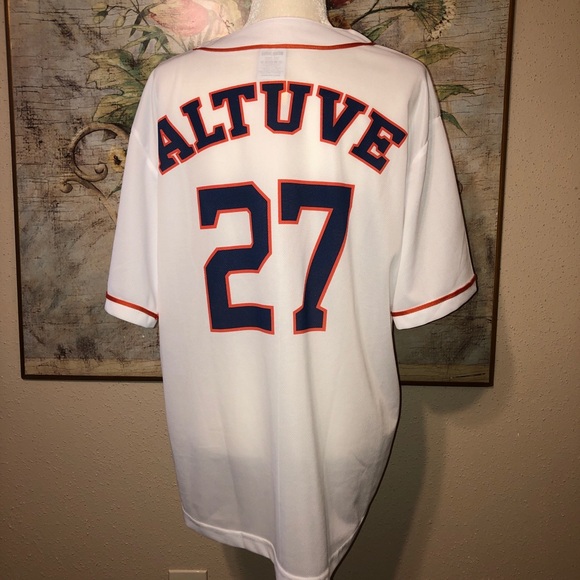 XL Houston Astros Jersey Jose Altuve 27 Shirt Unisex - Picture 12 of 16